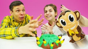 Сыграй в Банановый БУМ с Викой и Федором! Прикольные видео игры - Челленджи для мальчиков и девочек