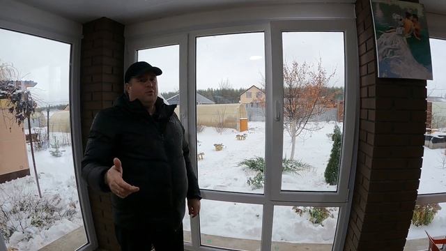 Остекление беседки пластиковыми витражными окнами и дверью в пос. Береза Самарской области смотреть онлайн