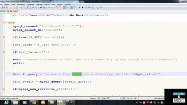 Build Search Engine using PHP and MySQL | How to use this search engine for a website LEC #11 смотреть онлайн