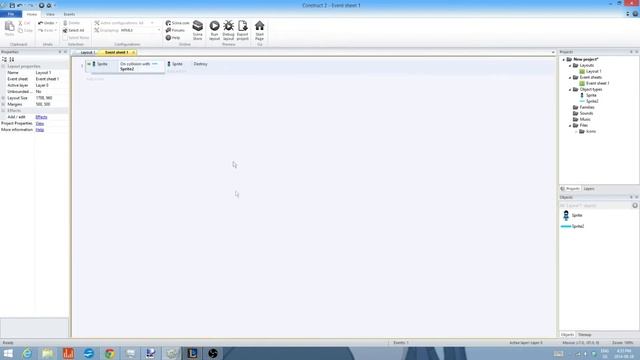 Construct 2 tutorial; Events and bullets смотреть онлайн