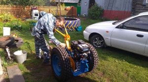 Самодельный мотоблок из КПП 2115