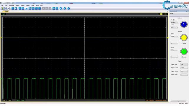 Видеообзор цифрового USB осциллографа-приставки Hantek DSO - 6022BE от интернет магазина Суперайс смотреть онлайн
