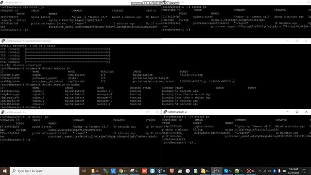 Docker swam load balance example with nginx смотреть онлайн