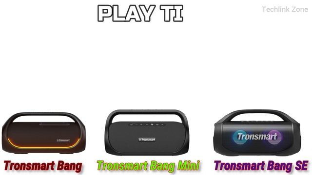 Tronsmart Bang Vs Tronsmart Bang Mini Vs Tronsmart Bang SE Comparison.