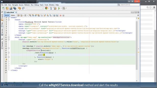 AngularJS Network Speed Tester - The Data Service смотреть онлайн