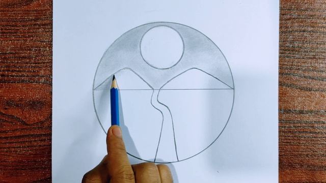 How to draw a circle drawing for beginners step by step || Pencil sketch || Drawing tutorial смотреть онлайн