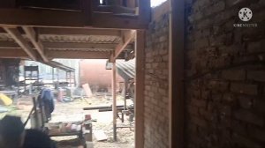 крепление бруса к кирпичной стене.., как делаю я .