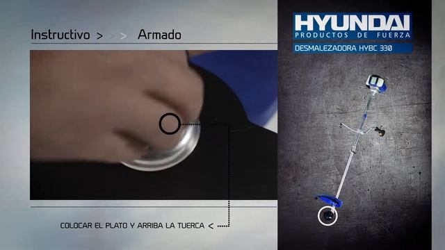 HYBC330 Desmalezadora Hyundai - Guía rápida para armado y uso смотреть онлайн