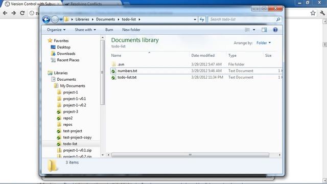 Subversion Conflict Resolution with SVN Resolve and Tortoise SVN смотреть онлайн