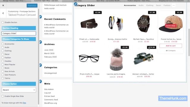 Tabbed Product Carousel - Open Shop Theme смотреть онлайн