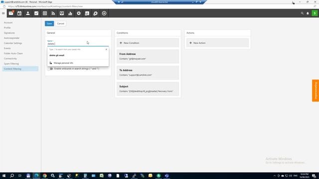 SmarterMail - How to create rules - s70 delete git email how to create filter rules смотреть онлайн