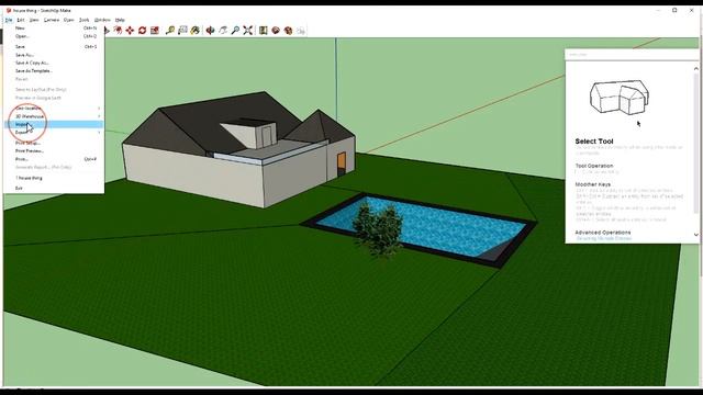Importing 3D Warehouse objects into Sketchup смотреть онлайн