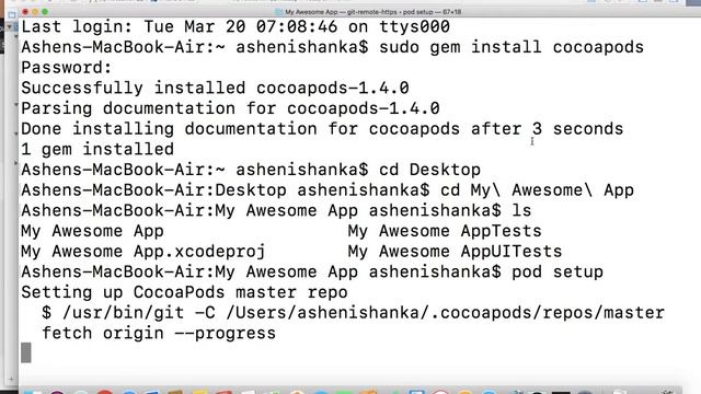 How to install CocoaPods on mac and setup Pods with Xcode Project смотреть онлайн