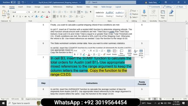 Exp19_Excel_Ch07_CapAssessment_Shipping | Excel Chapter 7 Capstone Assessment – Shipping | 100% смотреть онлайн