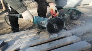 как распилить брусчатку?