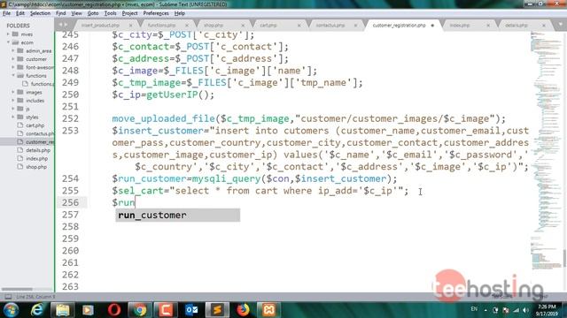 43 Inserting Customer Data Into Database 3 Multi Vendor E Commerce Website In PHP MySQLi смотреть онлайн