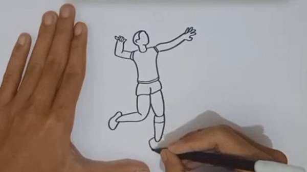 HOW TO DRAW WOMAN PLAYING VOLLEYBALL | PROFESSIONAL VOLLEYBALL PLAYER | EASY DRAWING STEP BY STEP