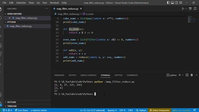 python lambda expressions | python interview questions #python3 #python # @CodeasByteS смотреть онлайн