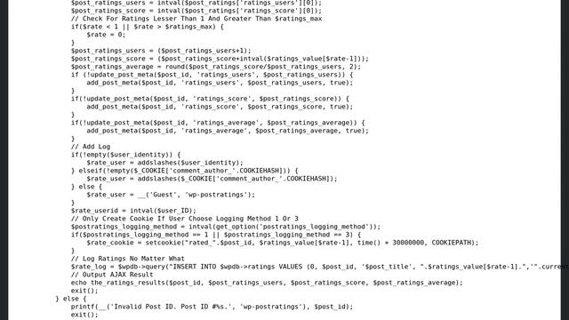 Wordpress: How to remove message output for the WP-PostRatings Plugin? смотреть онлайн