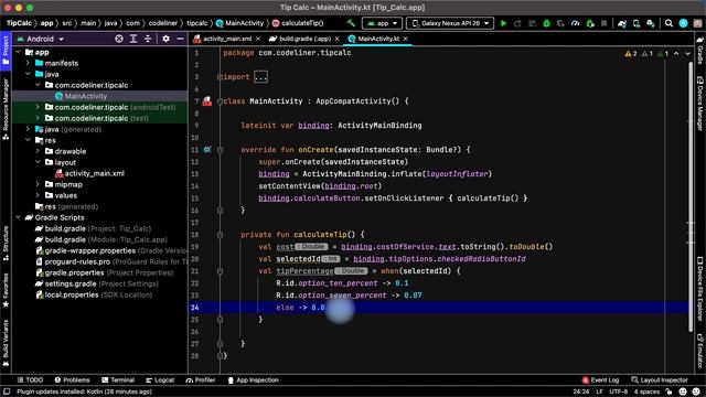 Percentage calculating in Android Studio смотреть онлайн
