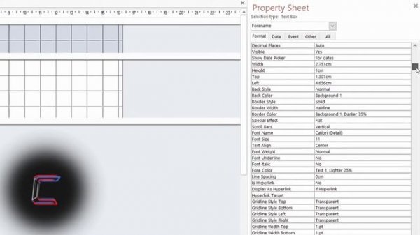 How To Vertically Align Text In A Data Entry Form Text Box In Microsoft Access