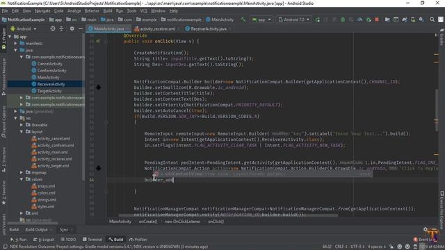 Android tutorial - 38 - Directly Reply from Notification Remote Input Action смотреть онлайн