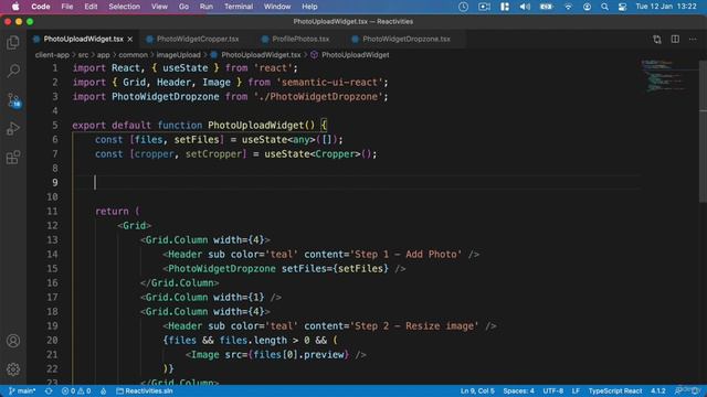 202 - Adding a react cropper смотреть онлайн
