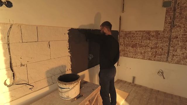 Подготовка стен для укладки плитки(Фартук).Переделки.Удаление старых покрытий смотреть онлайн