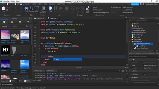 How to make a dash in Roblox Studio смотреть онлайн