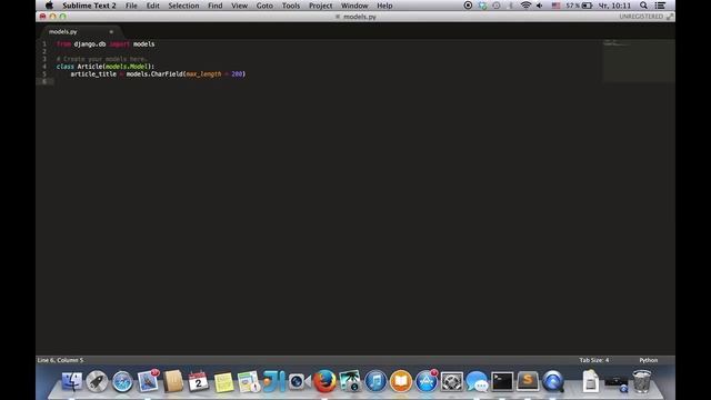 Python Django (урок 2) - создание базы данных, введение в модели смотреть онлайн