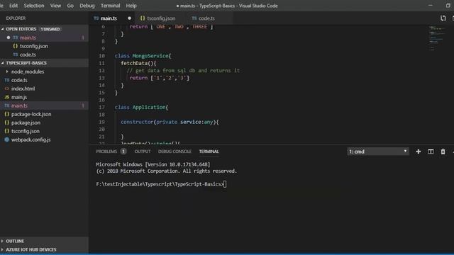 Typescript Refresher | interface inheritance смотреть онлайн