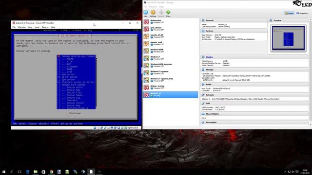 Server Debian 9 Stretch Instalacja na VirtualBox - repozytorium, SSH смотреть онлайн