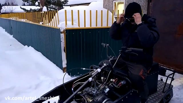 "Рюминатор" после переделки крепления двигателя и рулевого управления. Тестовый выезд смотреть онлайн