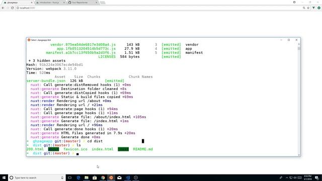 Nuxt.js Static Site Generation With Github Pages Walkthrough смотреть онлайн
