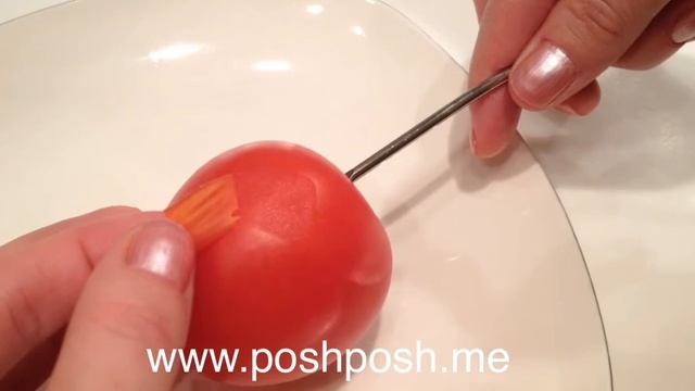 Легкий способ очистить томат от кожицы смотреть онлайн