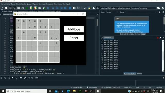 CS50’sIntroduction to Artificial Intelligence with Python project 1 minesweeper смотреть онлайн