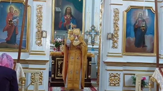 Соборная служба в храме Покрова Пресвятой Богородицы в аг. Буховичи 15.06.2023 г., праздник Зеленец смотреть онлайн