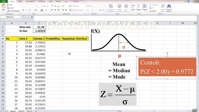 TUTORIAL EXCEL DISTRIBUSI NORMAL смотреть онлайн