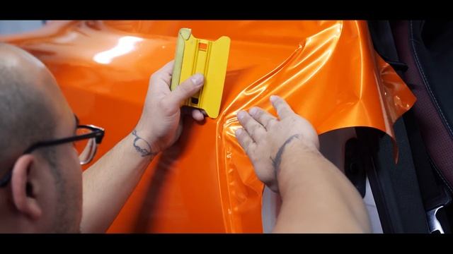 Nissan GTR Wrapped Hexis Gloss Orange смотреть онлайн