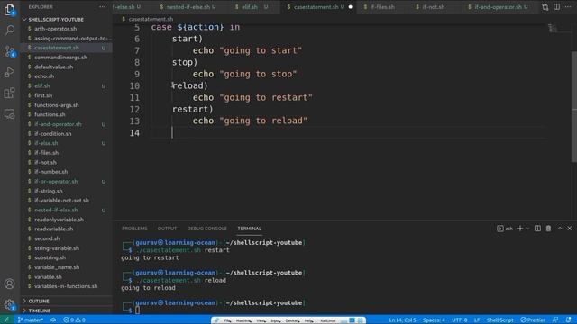 Shell Script tutorials - 36 - Case Statement In Shellscript - Case Syntax In Shellscript - смотреть онлайн