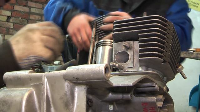 сборка мотора Ява 638 ч.3 (Jawa 638) смотреть онлайн