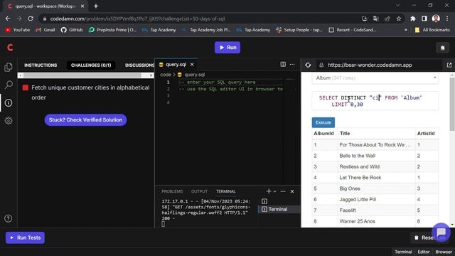 day 9 | 50 Days of SQL | ORDER BY | DESTINCT | SQL смотреть онлайн