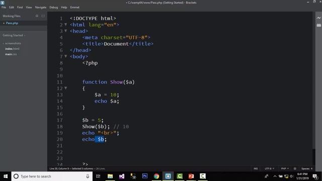 Pass By Value And Pass By Reference In PHP - Passing Arguments By Reference In PHP (Hindi/Urdu) смотреть онлайн