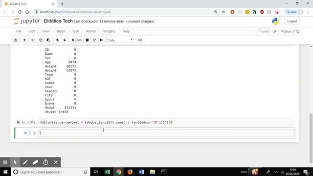Como lidar com dados faltantes (NaN) em um Dataset (Python para machine learning - Aula 22) смотреть онлайн