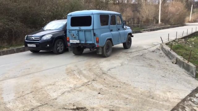УАЗ передний привод выезд 1 . The Front-wheel Drive UAZ Exit 1