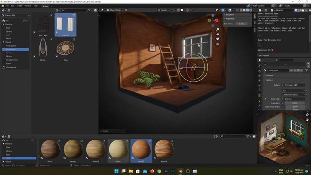 Blender 3.0 Asset Demo Bundles Cube Diorama, AMD Ryzen 5 5600G + VEGA 7, RAM 16 GB. Indonesia смотреть онлайн