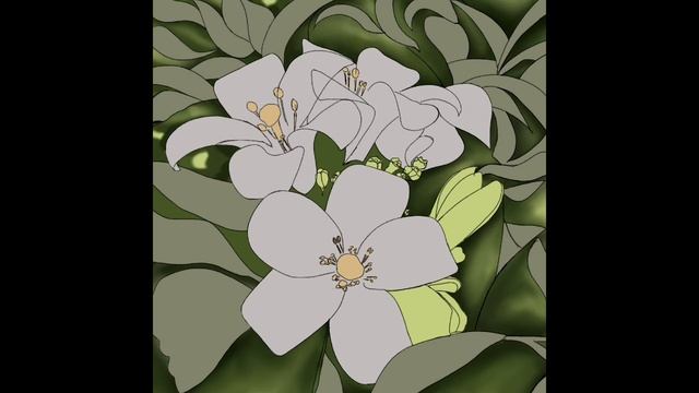 Jasmine flowers speed drawing with infinite painter смотреть онлайн