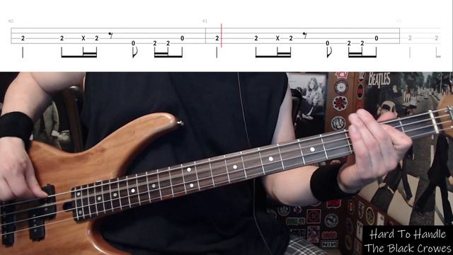 Hard To Handle by The Black Crowes - Bass Cover with Tabs Play-Along смотреть онлайн