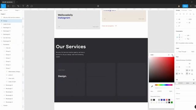 Создание сайта портфолио на Figma за 40 минут смотреть онлайн