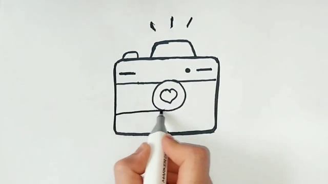 Draw a Camera for Kids \ Рисовать Фотоаппарат для Детей смотреть онлайн